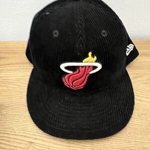 New Era Miami Heat LETTERMAN  Corduroy Fitted Hats Sz  7 7/8
